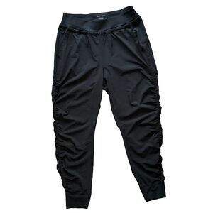 Athleta Black Ruched Joggers